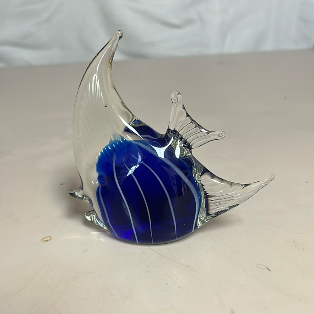 Blue Cobalt Fish Paperweight